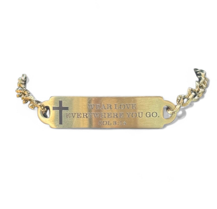 Engraved Bible verse