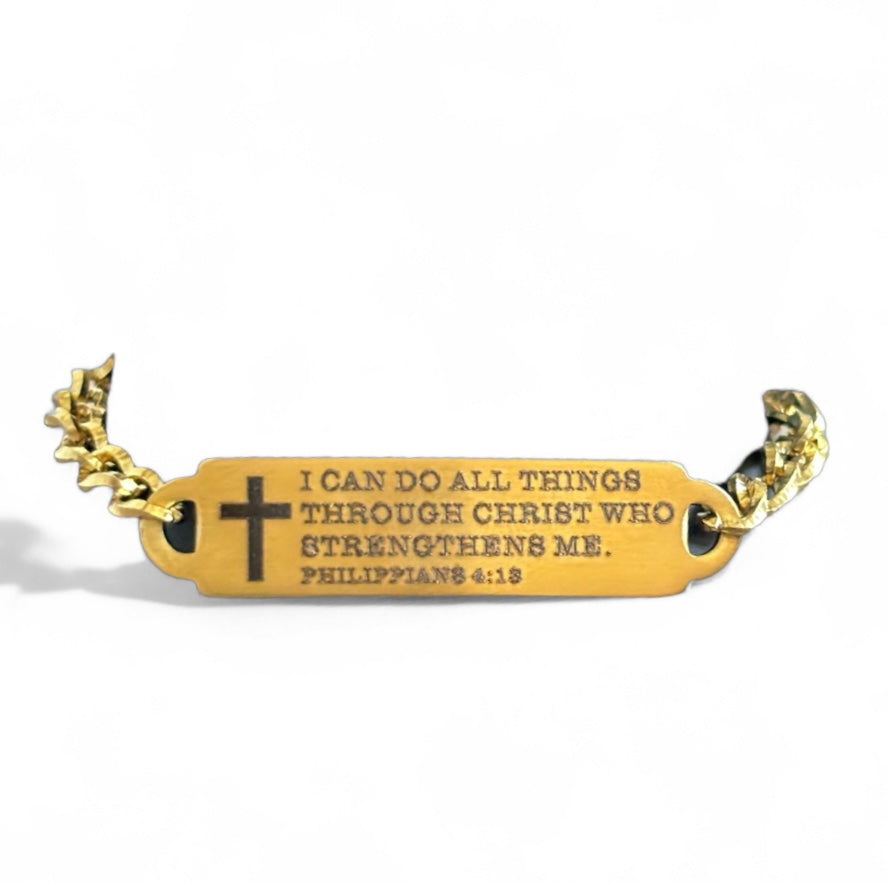 Engraved Bible verse