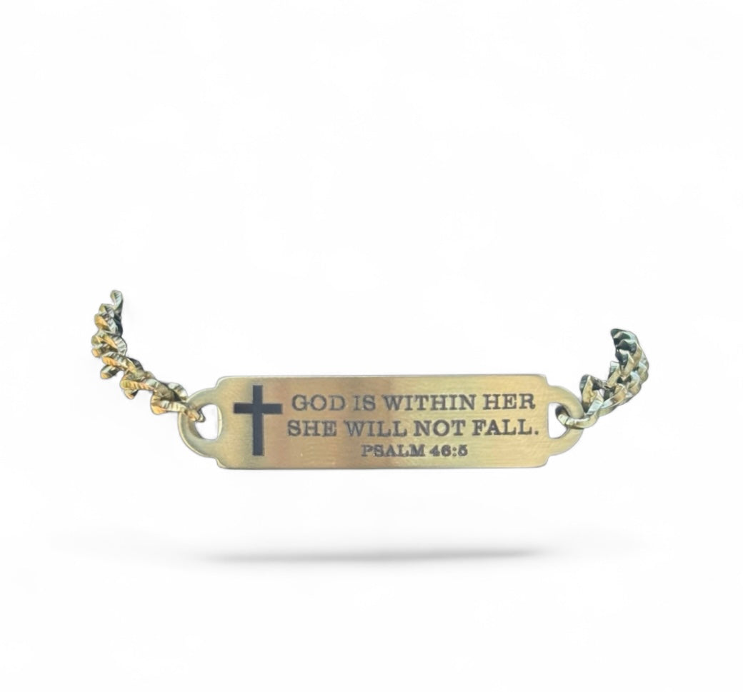 Engraved Bible verse